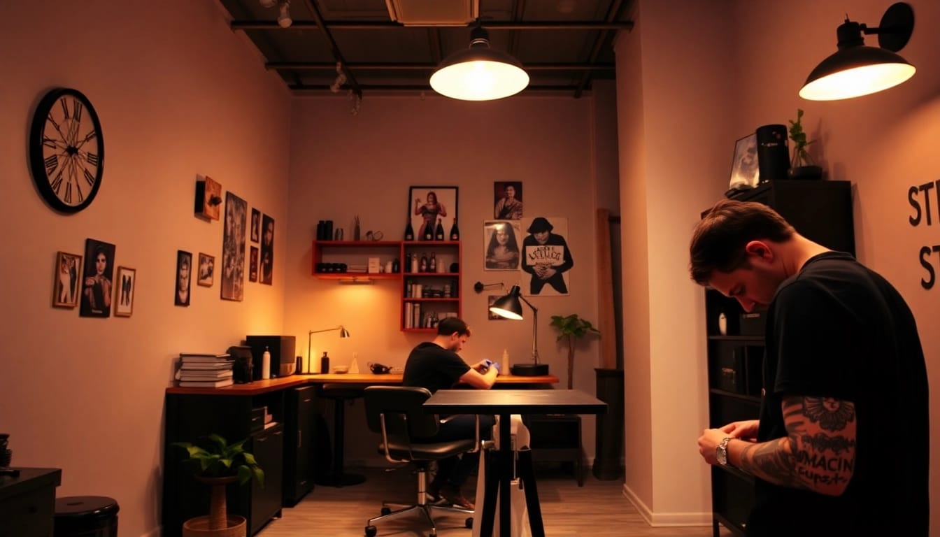 Professionelle Tätowierungen im Tattoo Studio München von erfahrenen Künstlern in einer kreativen Atmosphäre.