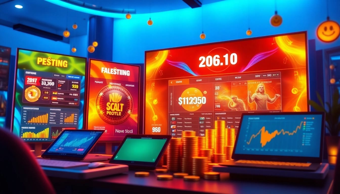 Interactive gambling interface showcasing promotions and offers from nhacaiuytin.sh, inviting user engagement.