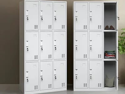 Hochwertige robuste Stahlspinde von Eurobox KG – Sichere Aufbewahrung mit Stil