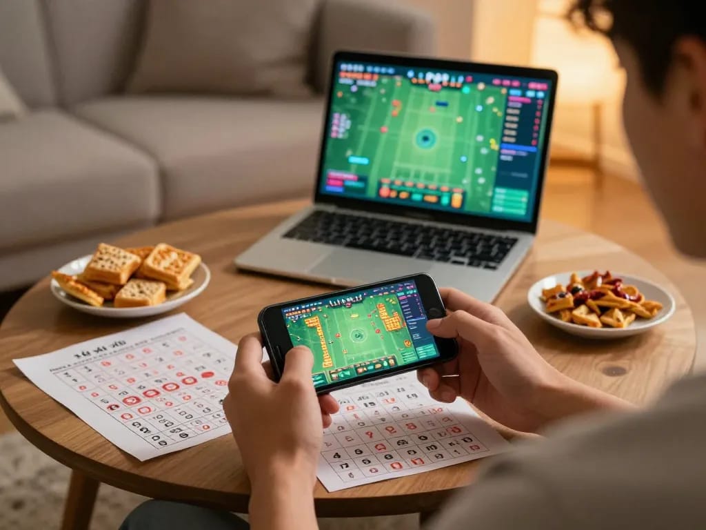 Player enjoying an engaging app tài xỉu on smartphone, showcasing strategy and excitement in mobile gambling.