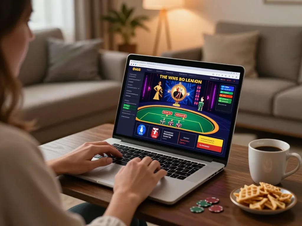 Engaging gameplay at F168 online casino from the comfort of home, featuring live dealer action.