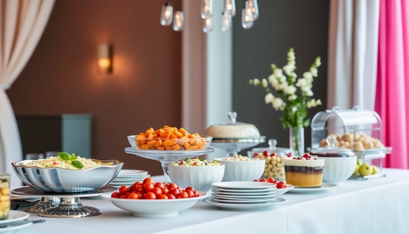 Genieße einen erstklassigen Partyservice mit köstlichen Buffets und feierlicher Dekoration für besondere Anlässe.