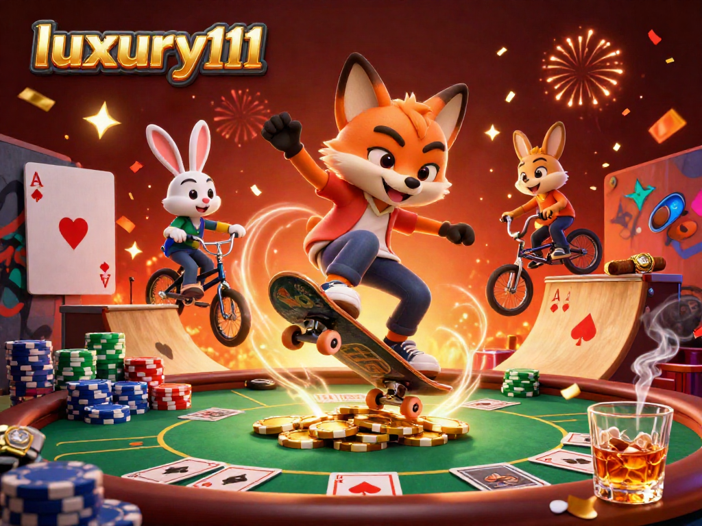 Experience thrilling wins at luxury111 with dynamic gambling illustrations featuring unique casino elements.