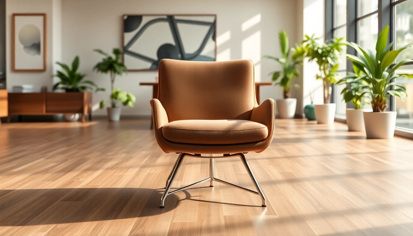 Refurbished Vitra chair elegantly displayed in a modern office setting, enhancing sophistication.