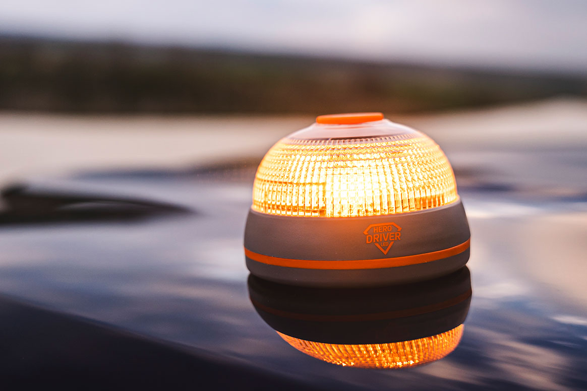 Warnleuchte V16: Das Safeglow-Modell mit smarter Ortungsfunktion