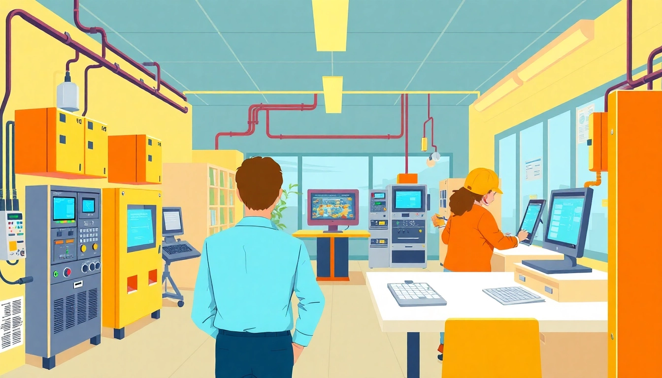 Technician performing DGUV V3 Prüfung on electrical equipment for workplace safety compliance.