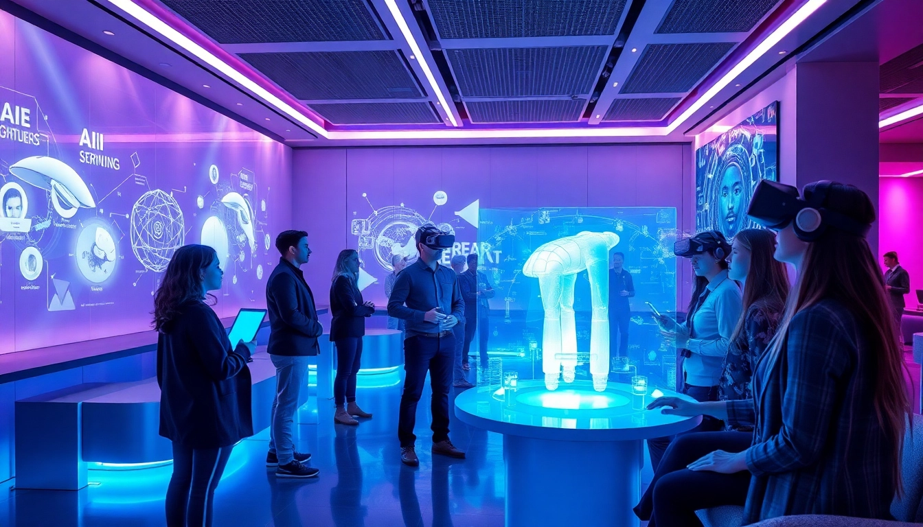 18+ ai virtual reality lounge with intelligent avatars and modern decor