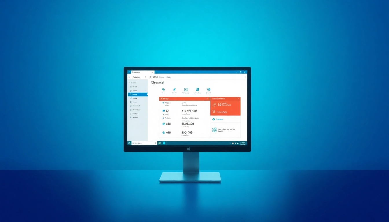 F-Secure Sicherheitssoftware für Windows zeigt eine benutzerfreundliche Schnittstelle auf einem modernen Computerbildschirm, mit beruhigenden Farben und Symbolen für Sicherheit.