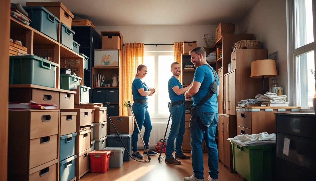 Effiziente Räumung Wien – professionelles Team bei Hausräumung mit sichtbarem Fortschritt.
