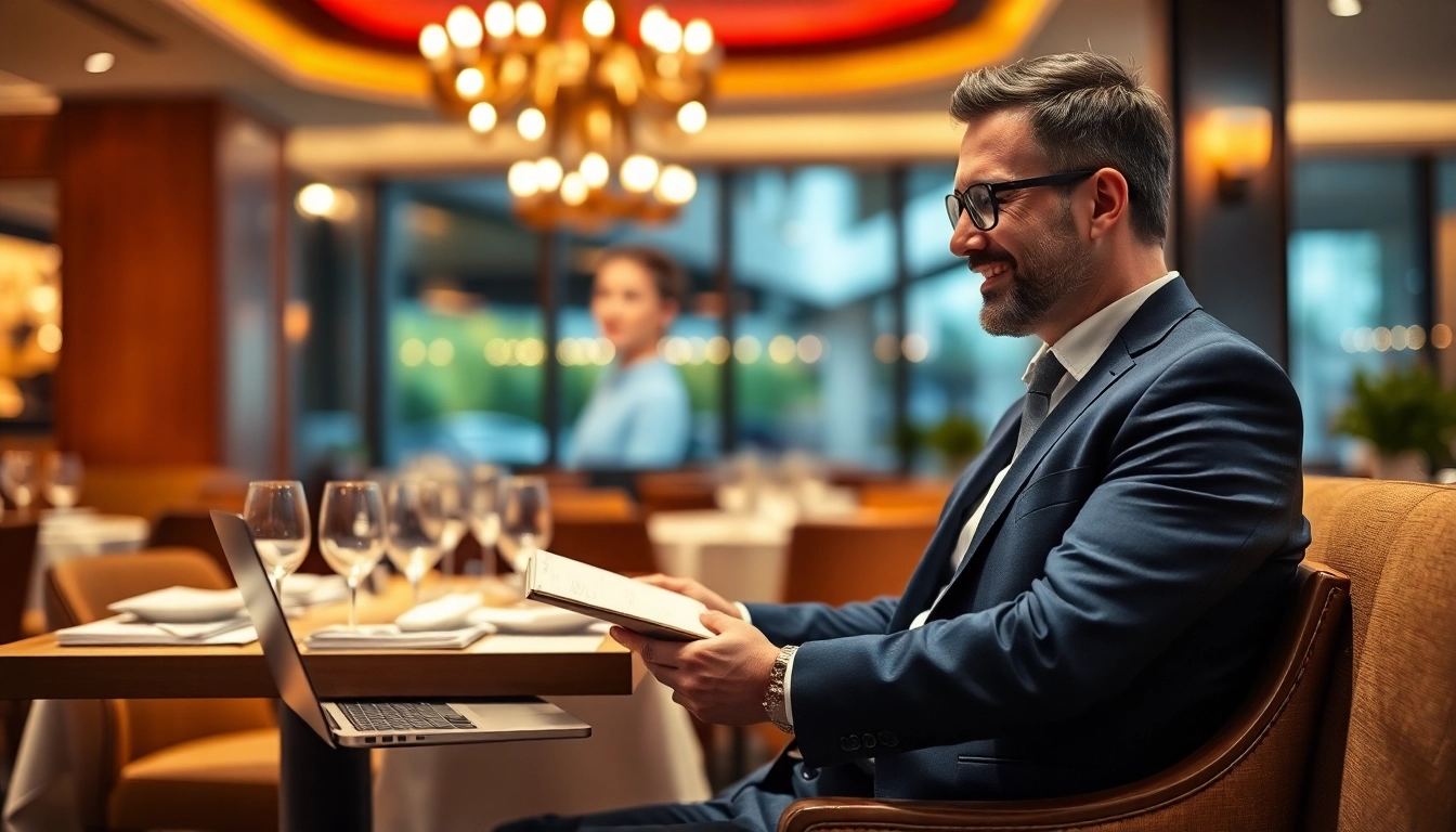 Headhunter Gastronomie beim professionellen Recruiting in einem eleganten Restaurant.