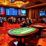 Enjoy an engaging game at https://rr88.uk.net/ with luxury casino elements featuring poker tables and vibrant slot machines.