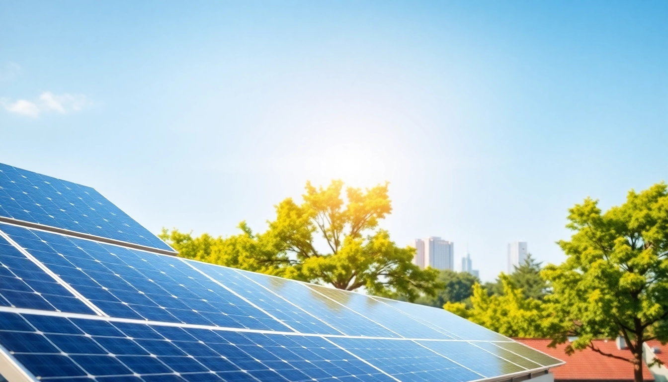 Optimizing Photovoltaikanlage Kaufen Wien with modern solar installations in an urban setting.