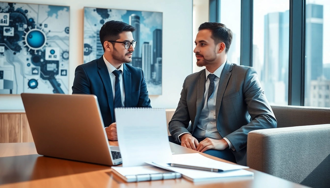 Headhunter IT bietet professionelle Rekrutierungsdienstleistungen in einem modernen Büro an.