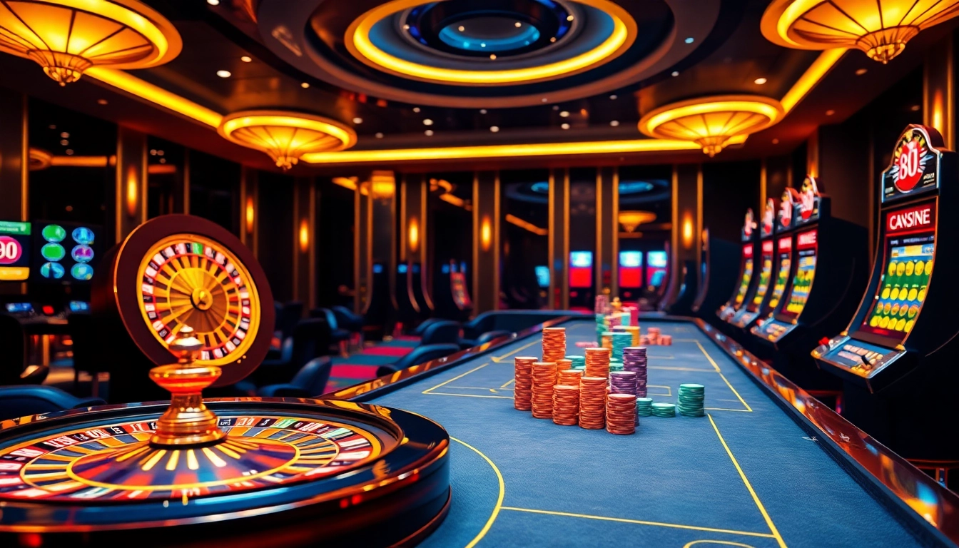 Experience the thrill of online gaming with link 88i at a luxurious casino setting.